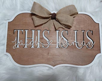 Décoration murale de ferme rustique personnalisée