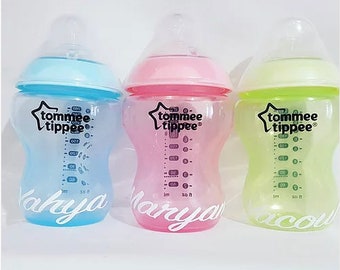 Baby Bottle Themed Baby Clothe Custom Name Baby Clothe With A Baby Bottle 2