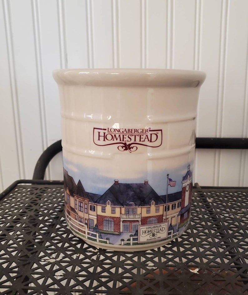 Homestead Longaberger Crock Vintage Longaberger Pottery Dish Etsy