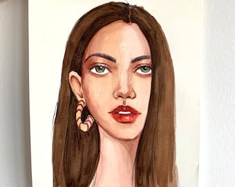Fashion Art Watercolor Painting Wall Decor