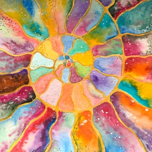 Seashell Original Watercolor Artwork
