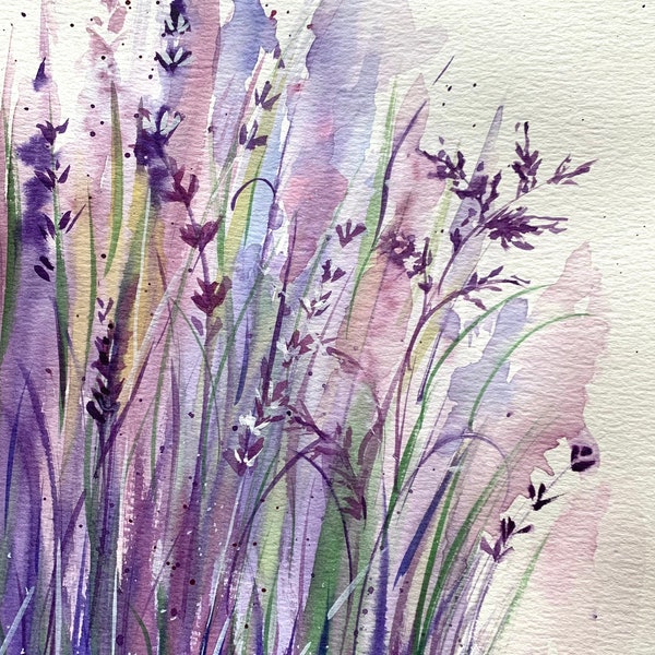 Lavender Original Painting Wall Art