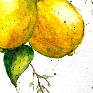 Lemons Original Painting Wall Art image 6