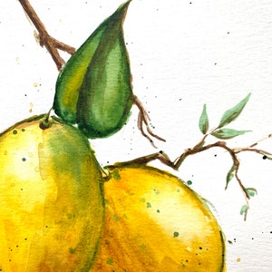 Lemons Original Painting Wall Art image 5