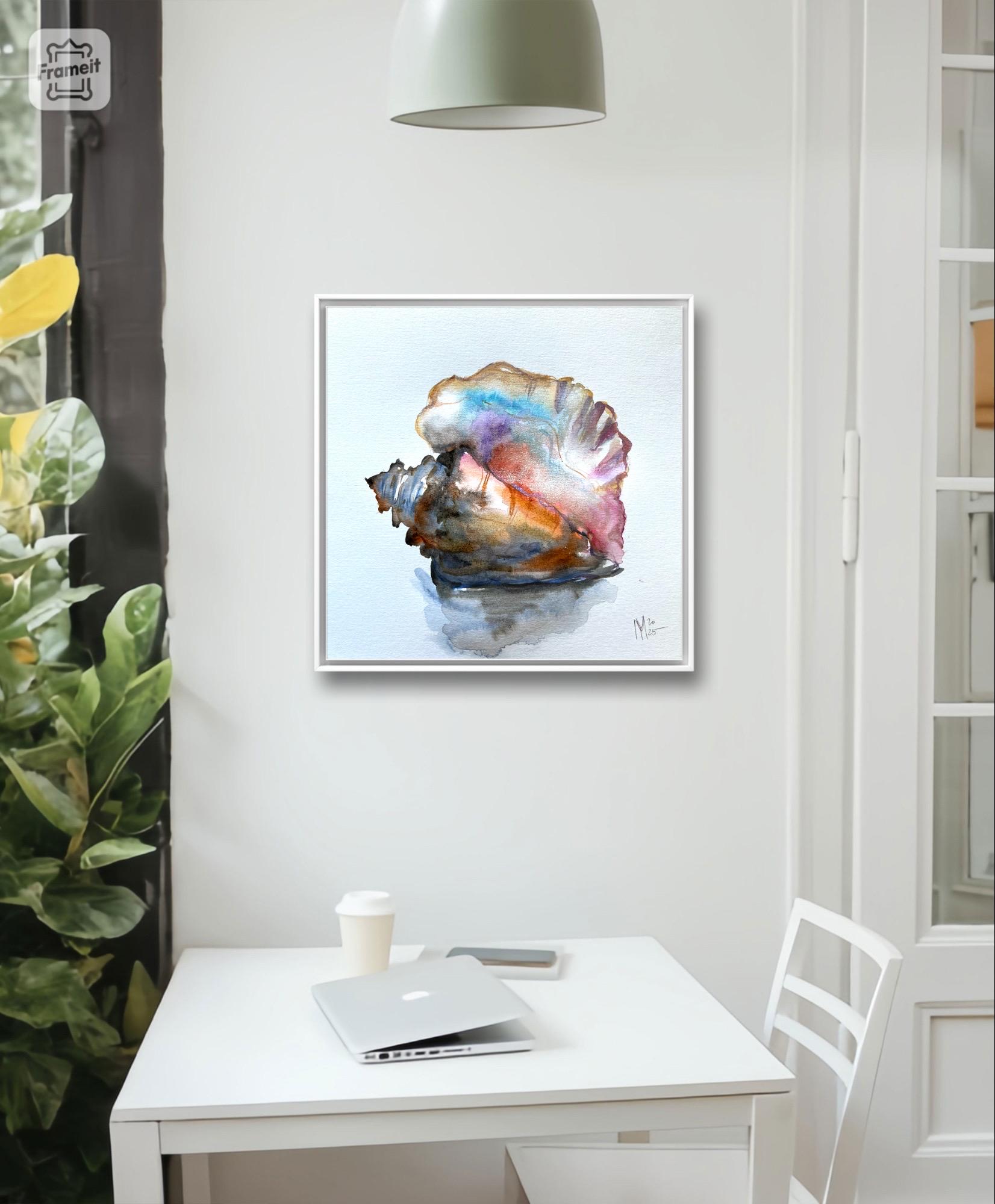 Original Sea Shell Watercolor Painting: Coastal Home Decor - Etsy