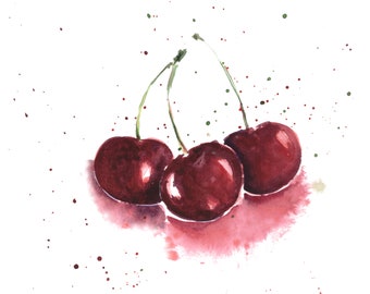 Cherry Berry Original Painting Wall Art