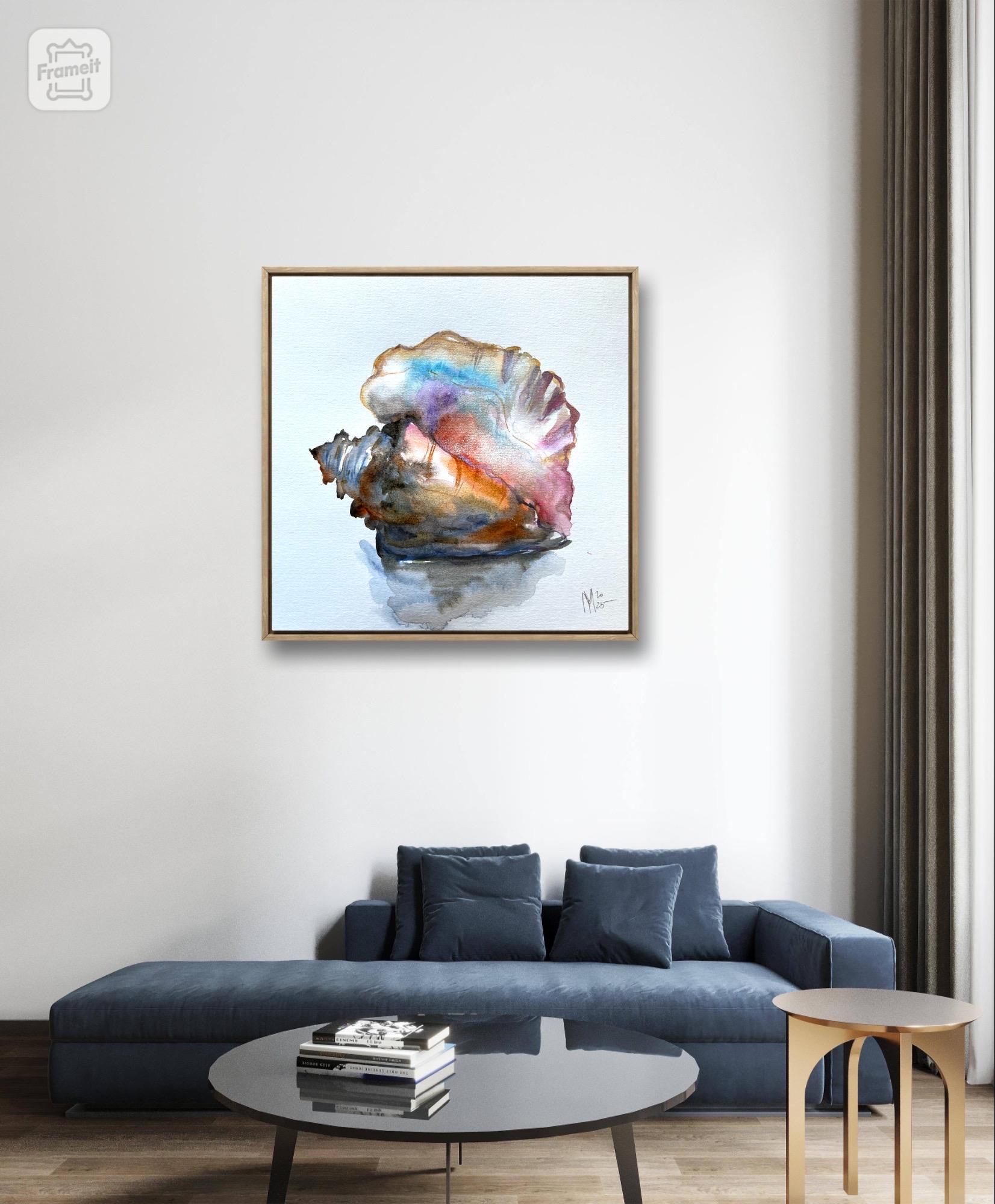Original Sea Shell Watercolor Painting: Coastal Home Decor - Etsy