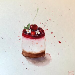 Cherry Desert Original Painting Wall Art