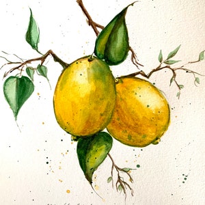 Lemons Original Painting Wall Art image 7