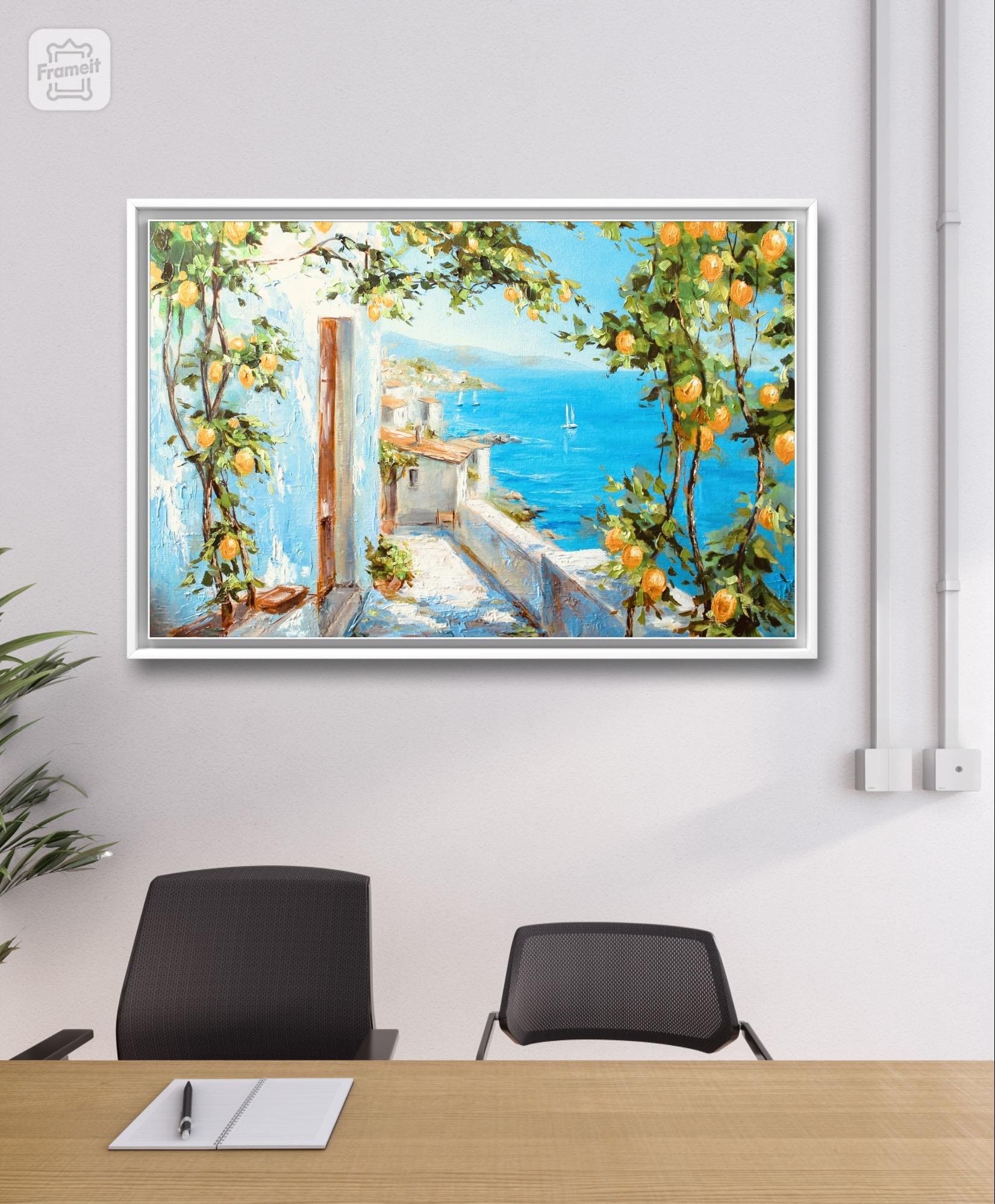 Amalfi Coast Lemon Tree Oil Painting: Italian Seascape Wall Art - Etsy Amalfi Coast Lemon Tree Oil Painting: Italian Seascape Wall Art - Etsy