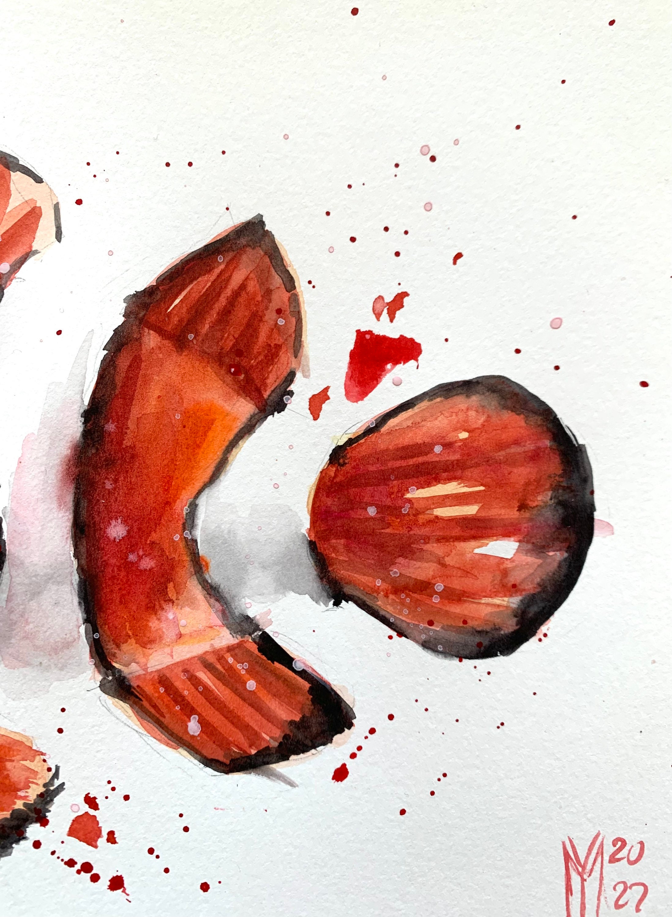 カクレクマノミのオリジナル絵画ウォールアート - Etsy 日本
