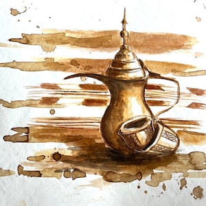 Real Coffee Original Painting Wall Art