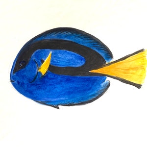 Dory vis origineel schilderij wand decor