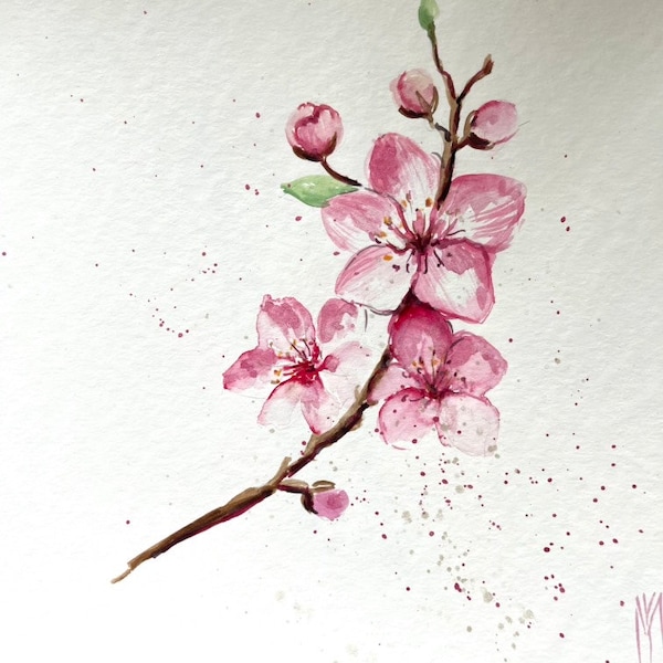 Cherry Blossom Original Painting Wall Decor