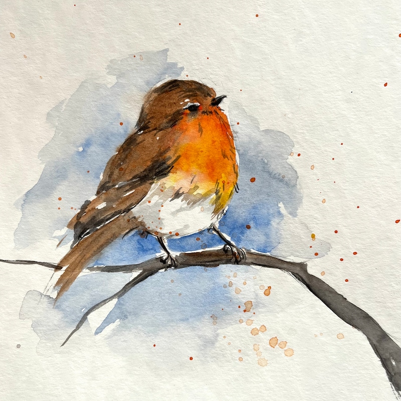 Original Paintings Birds - Etsy Norway