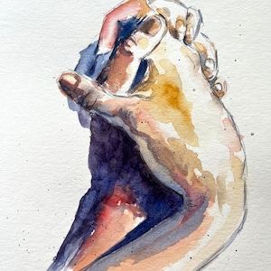 Lovers Hands originele kunst aquarel schilderij muur decor aangepaste schilderij van handen