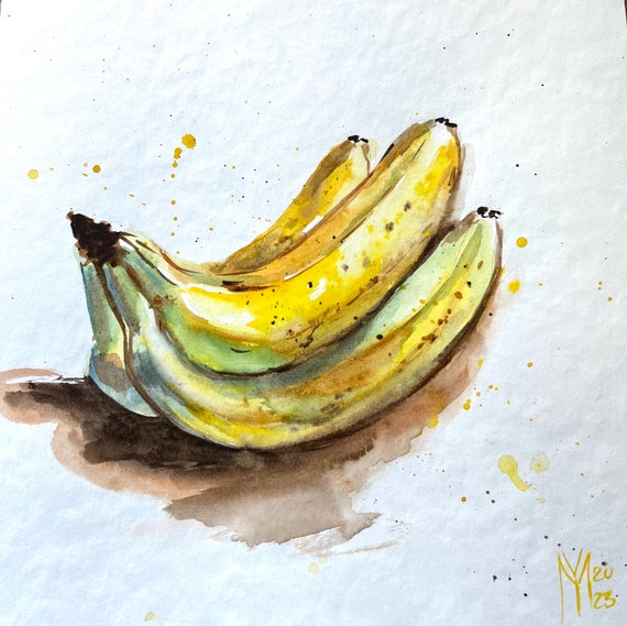 Como Pintar : Bananas ( Passo a Passo ) 