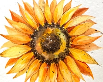 Sunflower Original Painting Wall Art - Etsy