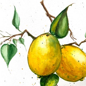 Lemons Original Painting Wall Art image 4