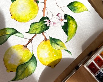 水彩画　limone 水彩画 limone