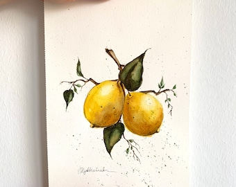Lemons Original Painting Wall Art