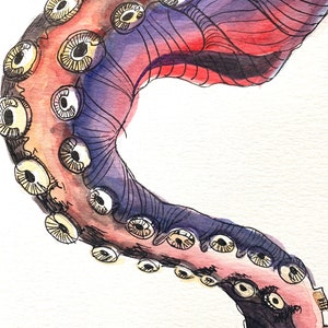 Octopus tentacle Original Painting Wall Art