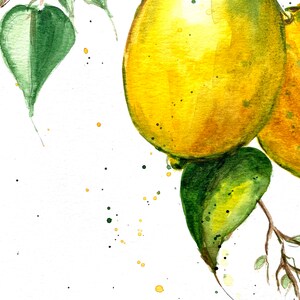 Lemons Original Painting Wall Art image 3