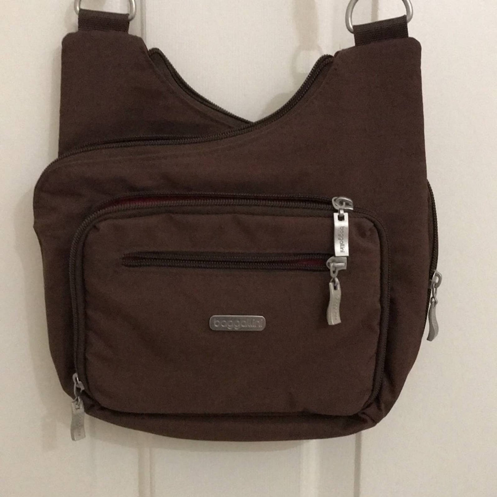 Baggallini Brown Nylon Crossbody Etsy