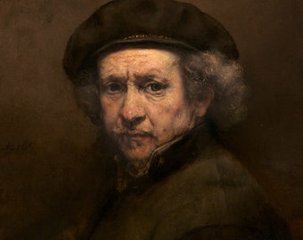 Rembrandt, self- Portrait, 1659, Print