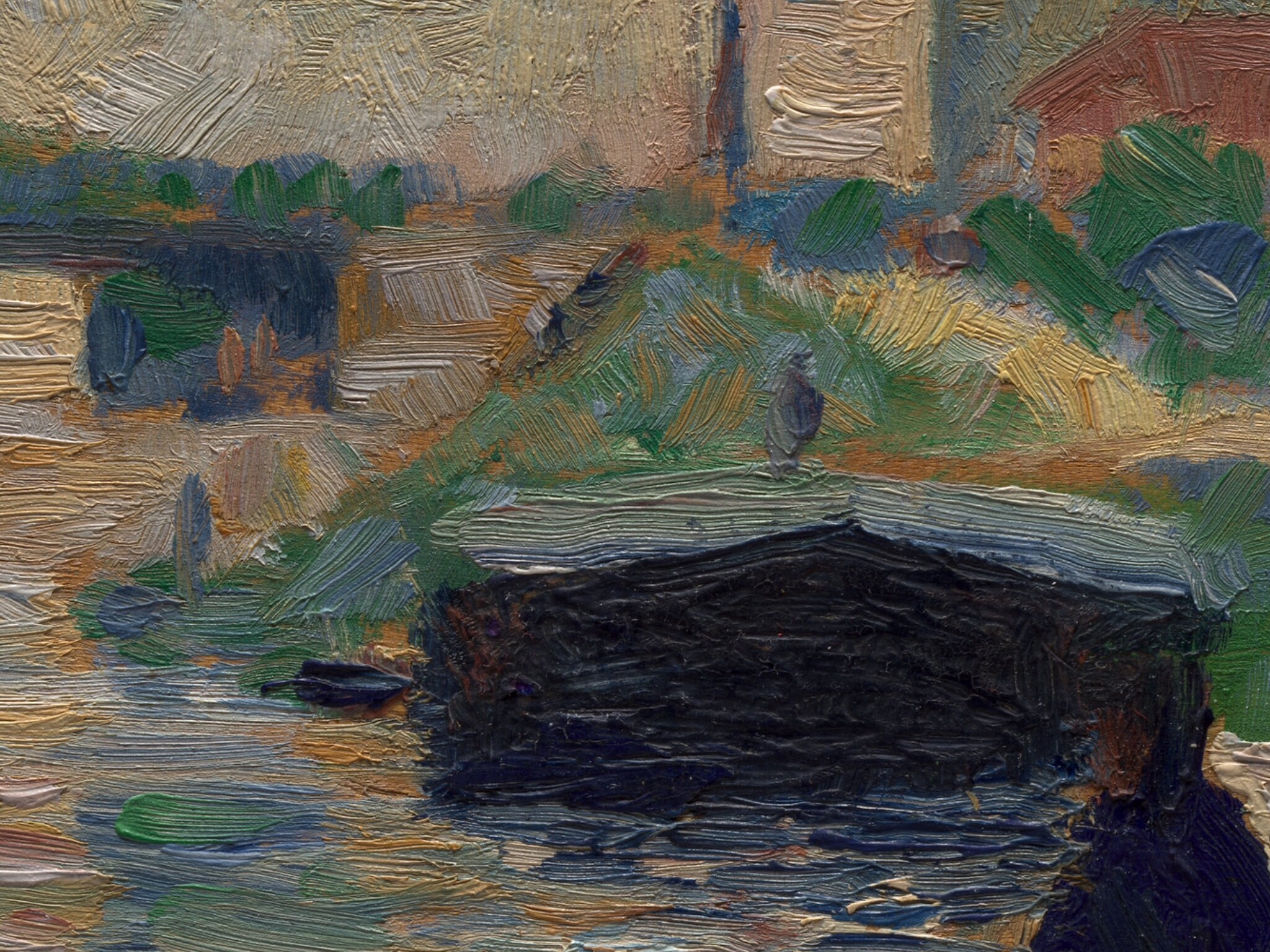 Seurat Vista del Sena 188283 Impresión Etsy