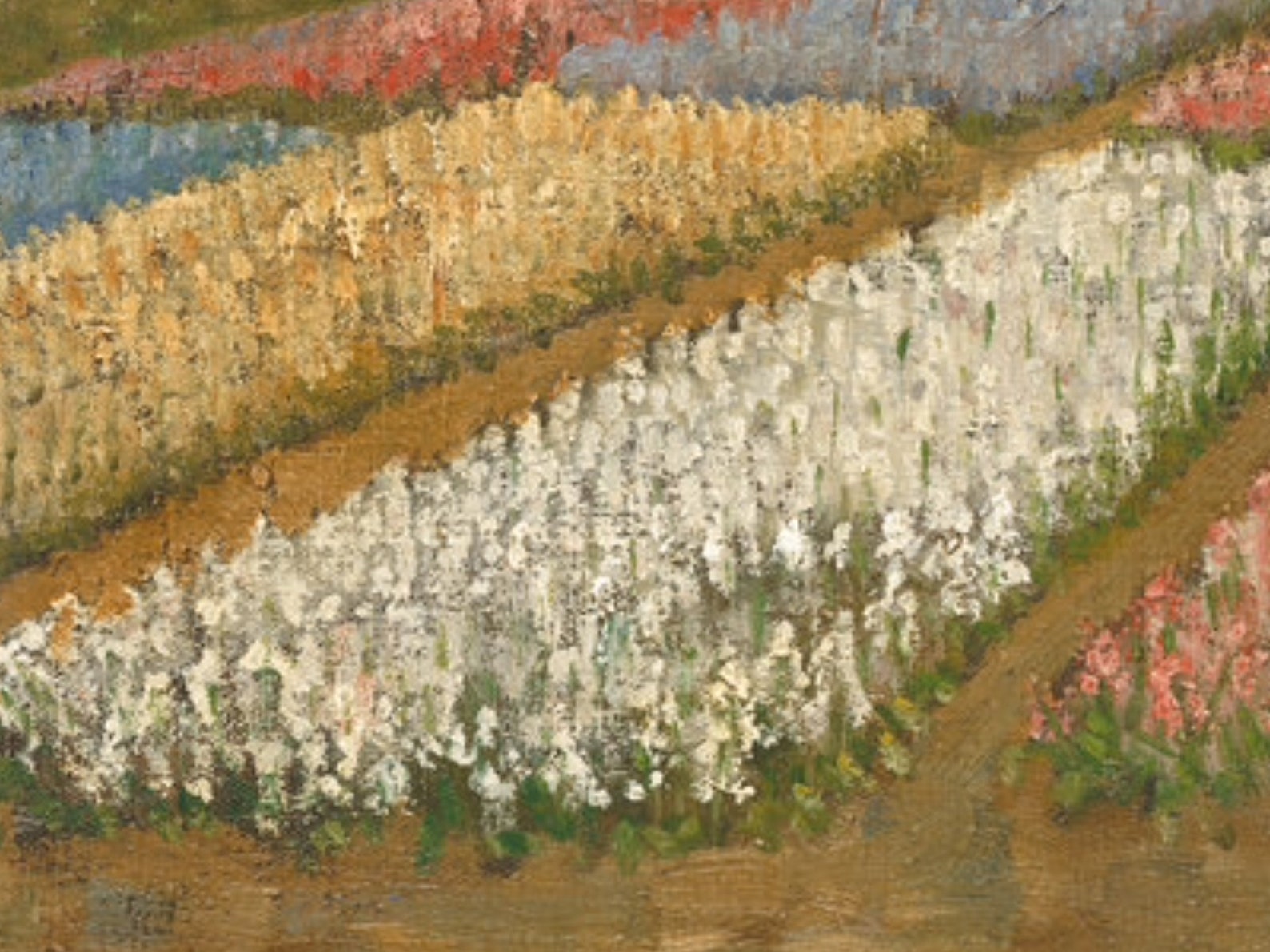 Van Gogh Flower Beds in Holland 1883 Print Etsy