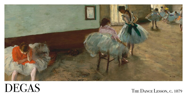 Degas the Dance Lesson Print - Etsy