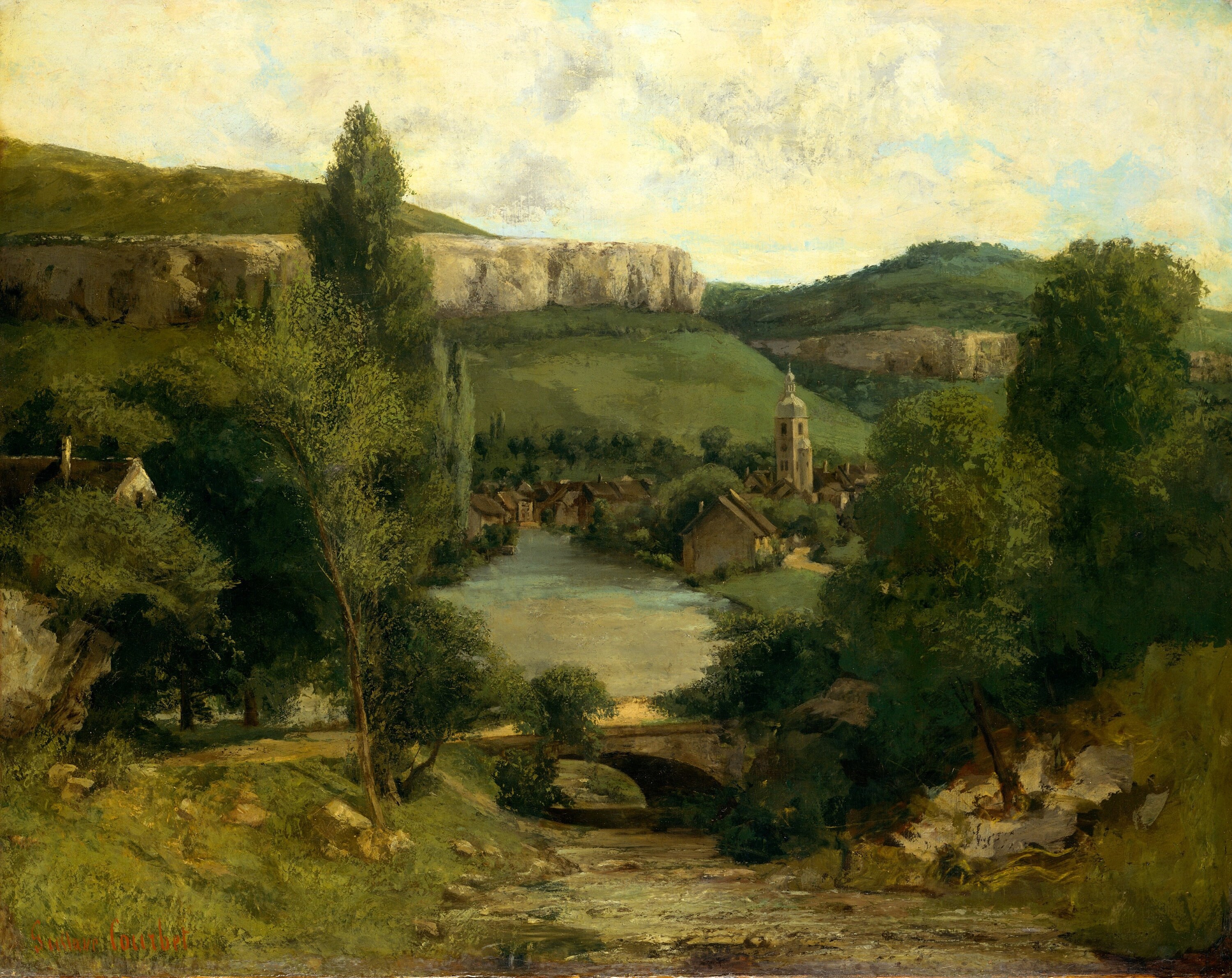 Courbet, View of Ornans, Probably Mid-1850s, Print - Etsy 