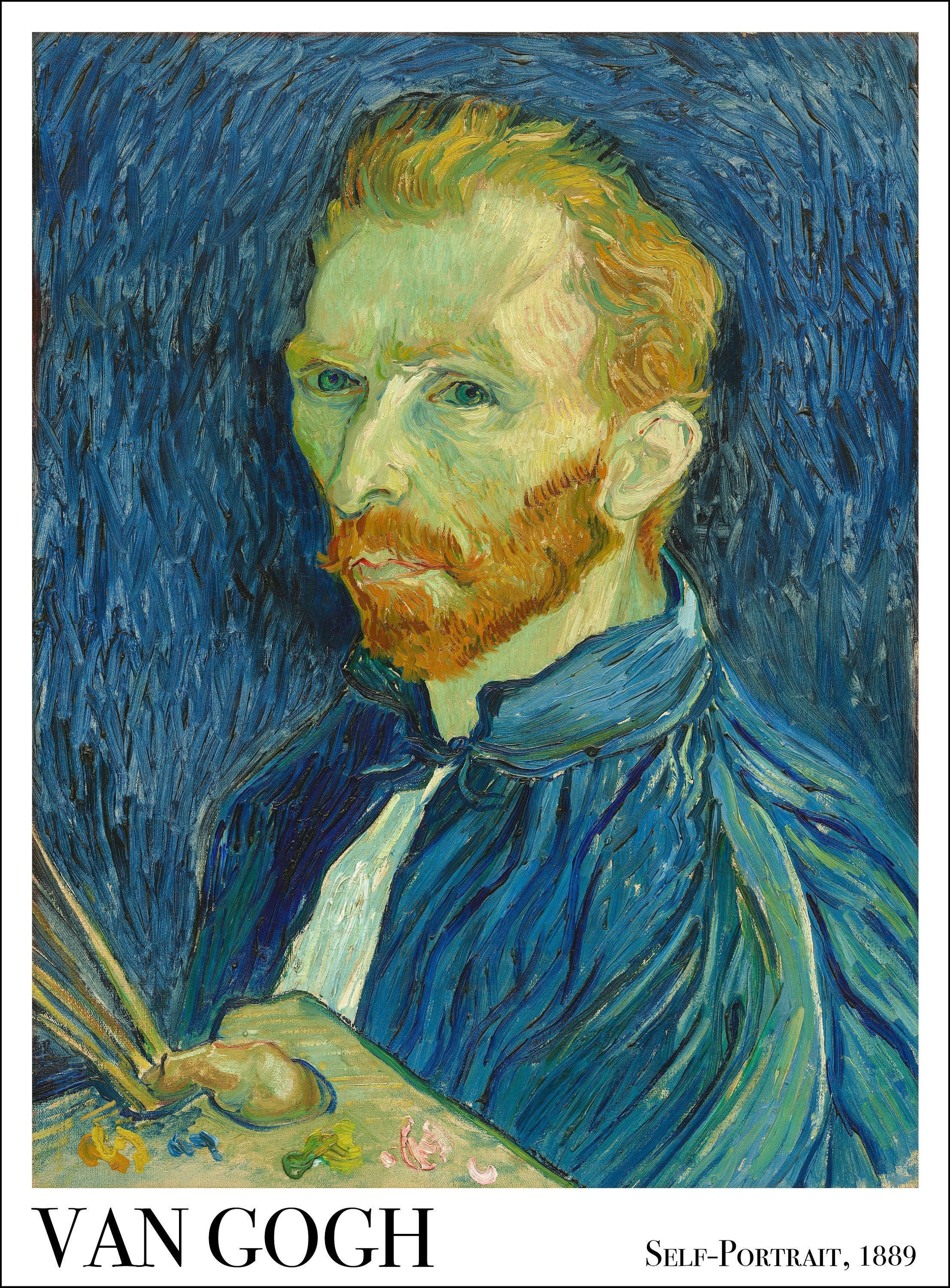 Van Gogh Zelfportret 1889 - Etsy Nederland