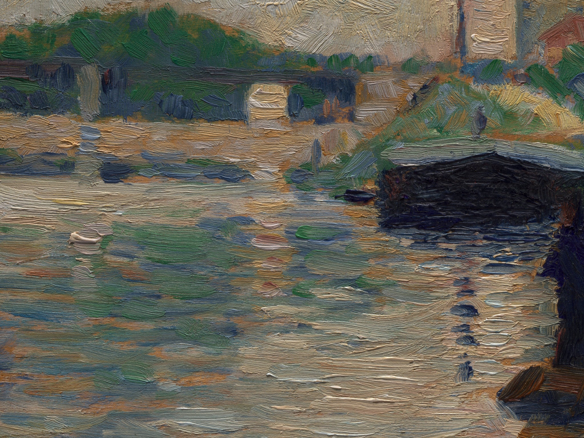 Seurat Vista del Sena 188283 Impresión Etsy