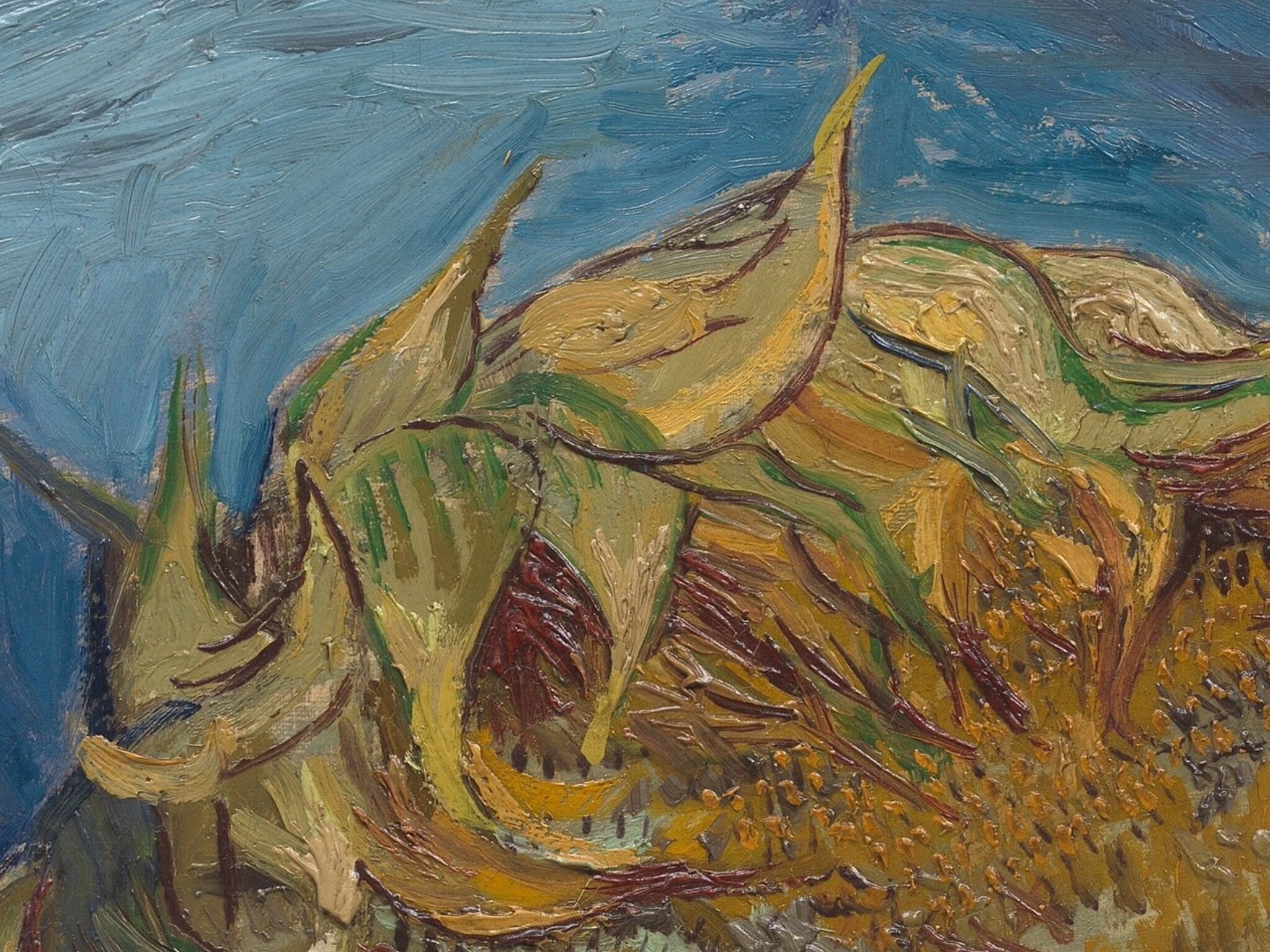 Van Gogh Two Cut Sunflowers 1887 Print Etsy India