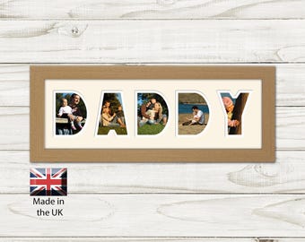 Daddy Photo Frame, Personalized Father's Day Gift