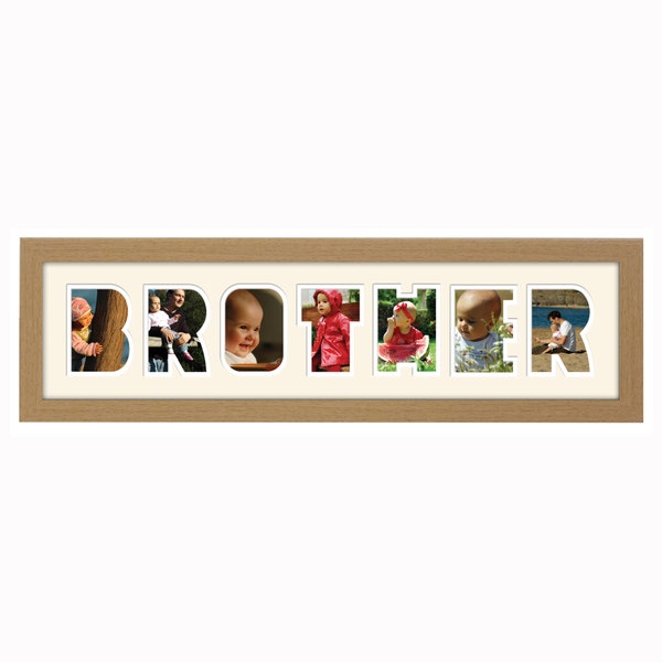Brother Photo Frame Word Name Photo Frame Special Gift (86) By Photos in a word