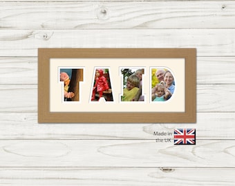 Taid Photo Frame Word Name Photo Frame Special Gift Father's Day Gift 84-BB By Photos in a word