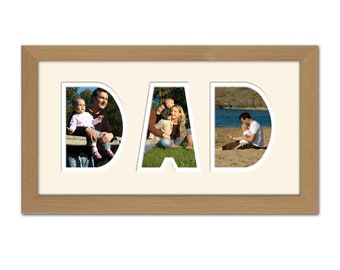 Dad Photo Frame Word Name Photo Frame Special Gift Father’s Day 34-AA By Photos in a word