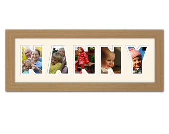 Nanny Photo Frame Word Name Photo Frame Special Gift Mother’s Day Gift 51A By Photos in a word