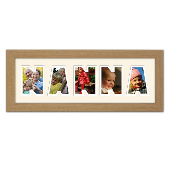 Nanna Photo Frame Word Name Photo Frame Special Gift Mother’s Day Gift 62A By Photos in a wor