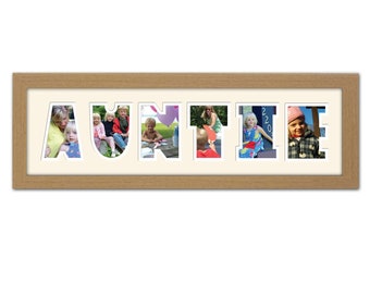 Auntie Photo Frame Word Name Photo Frame Special Gift 25-CC By Photos in a word