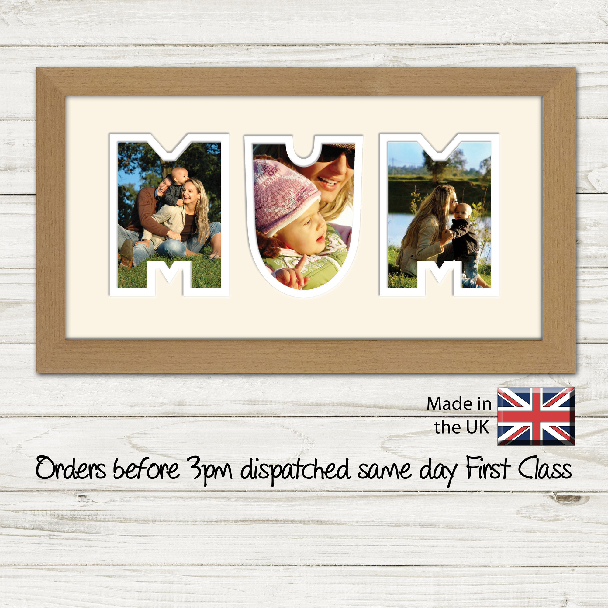Mum Photo Frame Word Name Photo Frame Special Gift Mothers - Etsy UK
