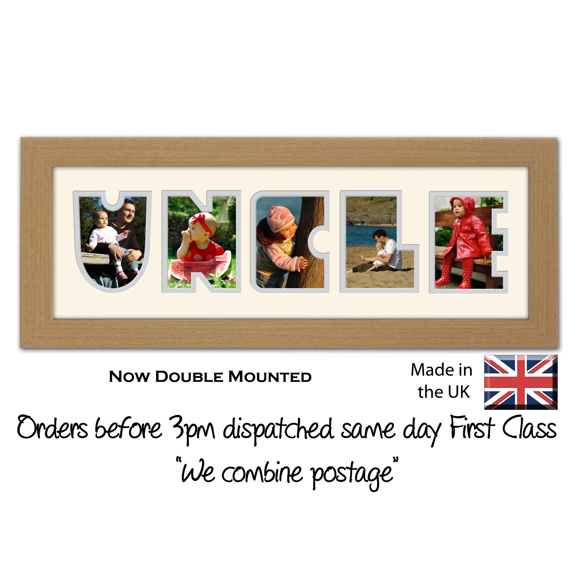 Uncle Photo Frame Word Name Photo Frame Special Gift 71A by Etsy UK