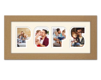 Pops Photo Frame Word Name Photo Frame Special Gift Father's Day Gift 1248 By Photos in a word