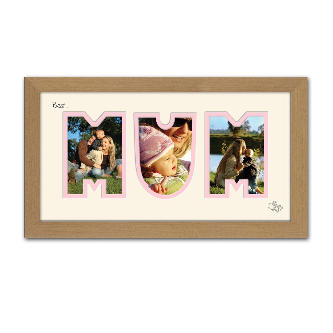 Best Mum Photo Frame Word Name Photo Frame Special Gift Etsy