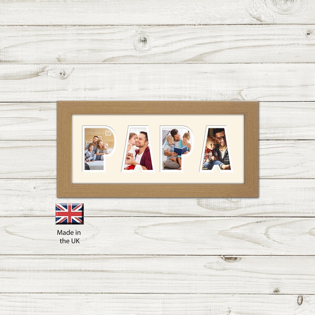 Papa Photo Frame, Father's Day Gift, Wall Hanging or Stand - Etsy