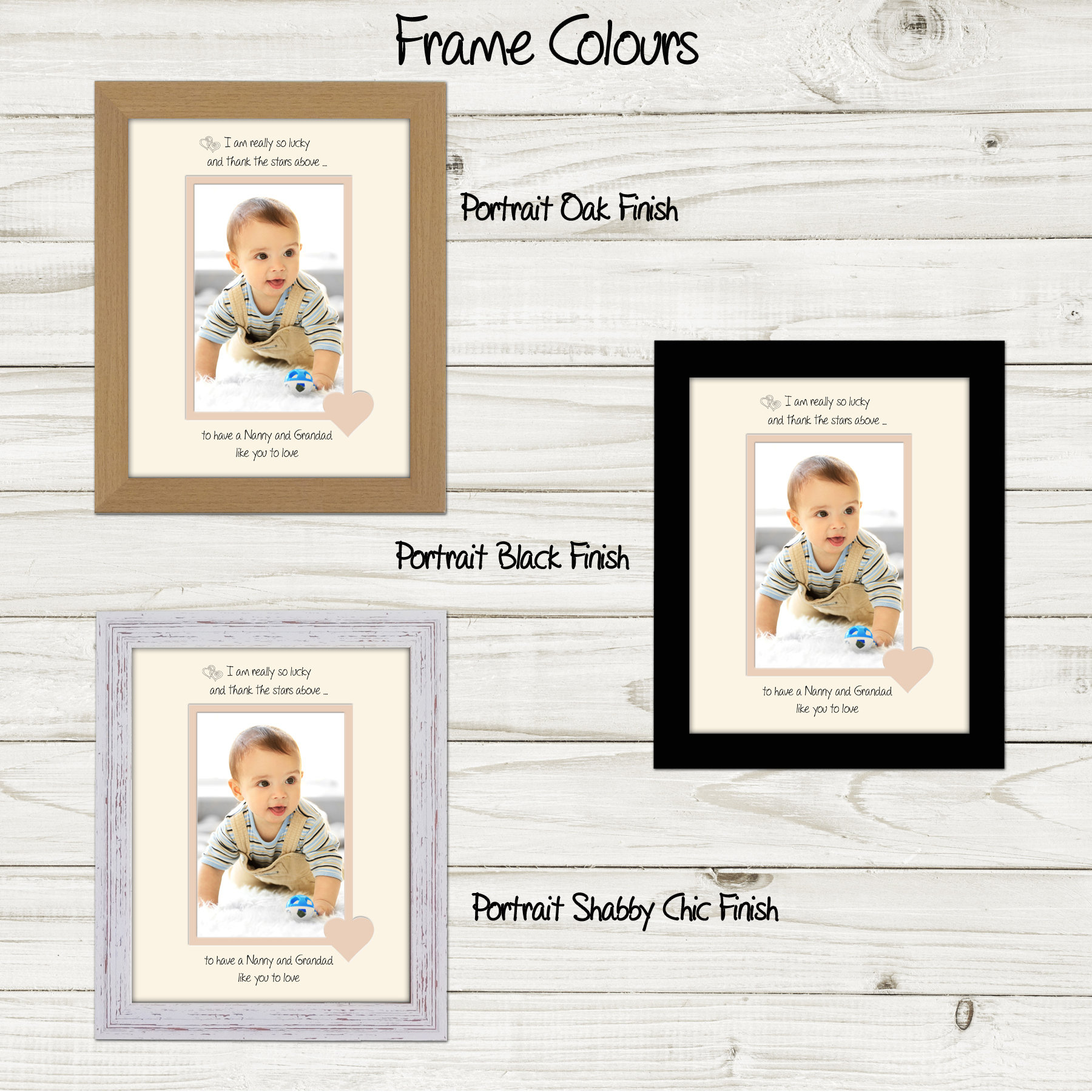 Nanny and Grandad Photo Frame I Thank the Stars Nanny and Etsy UK