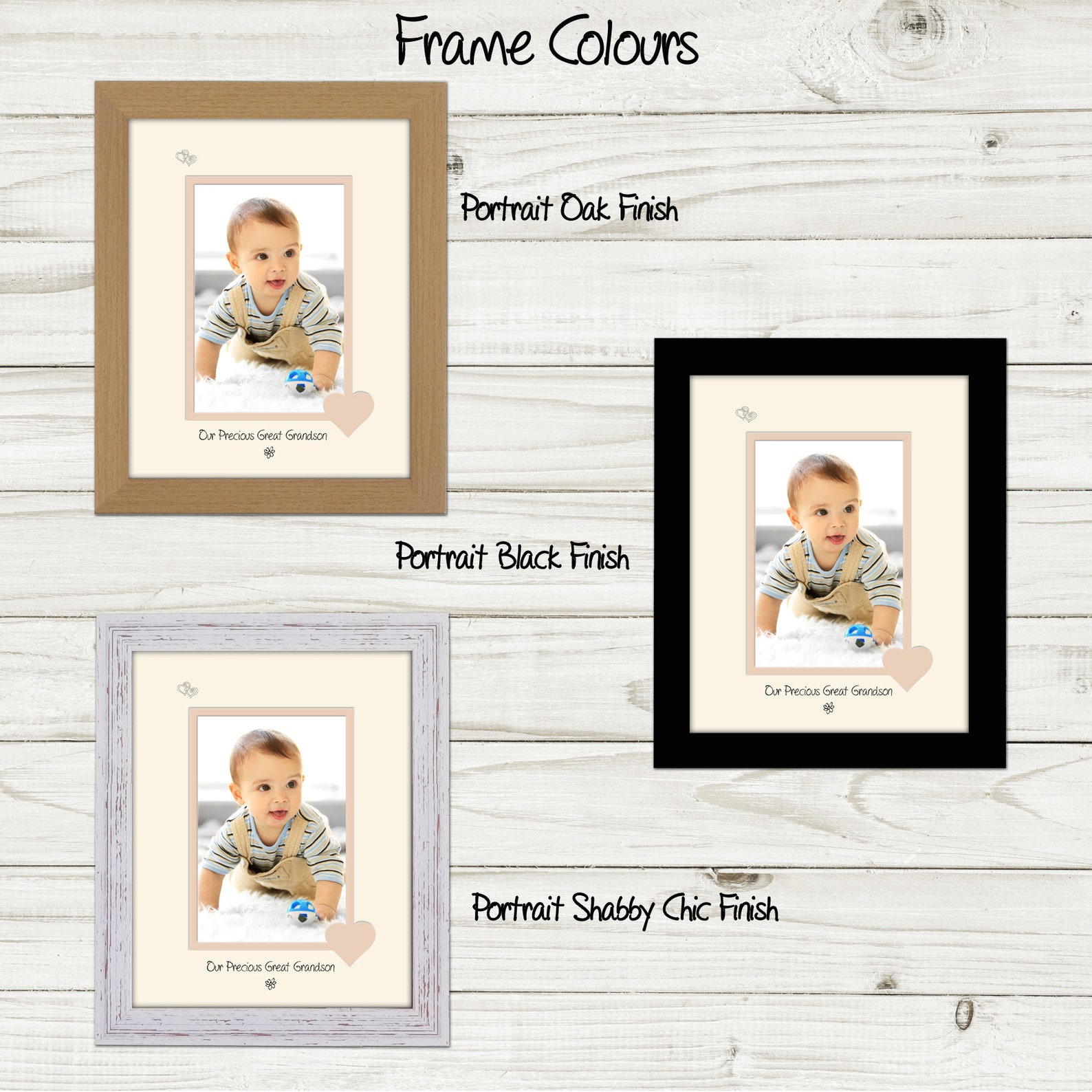 Great Grandson Photo Frame Our Precious Great Grandson Photo Etsy UK
